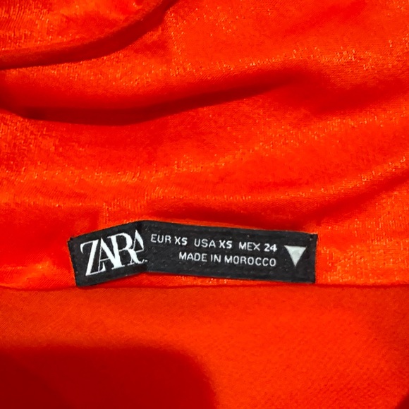 Zara Vibrant Red Satin Slip - Picture 2 of 3